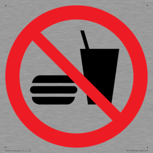 P022 Prohibition: No eating or drinking